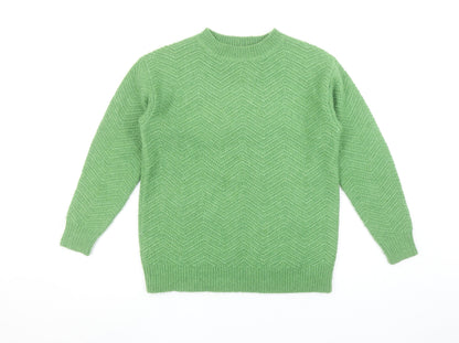 Womens UK Size XS Marks and Spencer Green Pullover Jumper
