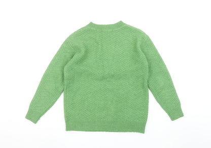 Womens UK Size XS Marks and Spencer Green Pullover Jumper