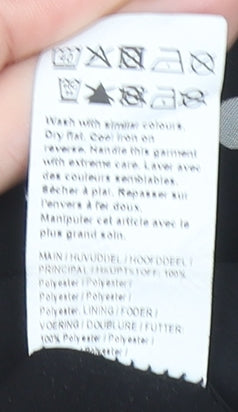 River Island Women Black Polka Dot Long Sleeve Playsuit Size 16