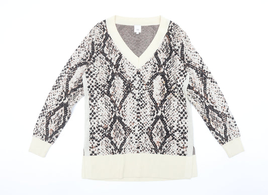 Womens UK Size 8 River Island Beige Pullover Jumper