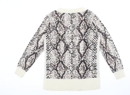 Womens UK Size 8 River Island Beige Pullover Jumper