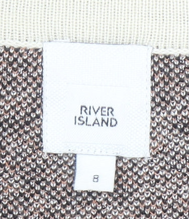 Womens UK Size 8 River Island Beige Pullover Jumper