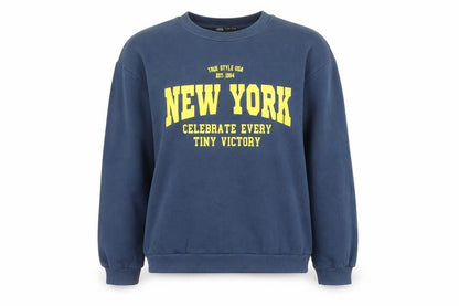 Womens UK Size L Zara Blue Pullover Sweatshirt