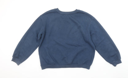 Womens UK Size L Zara Blue Pullover Sweatshirt