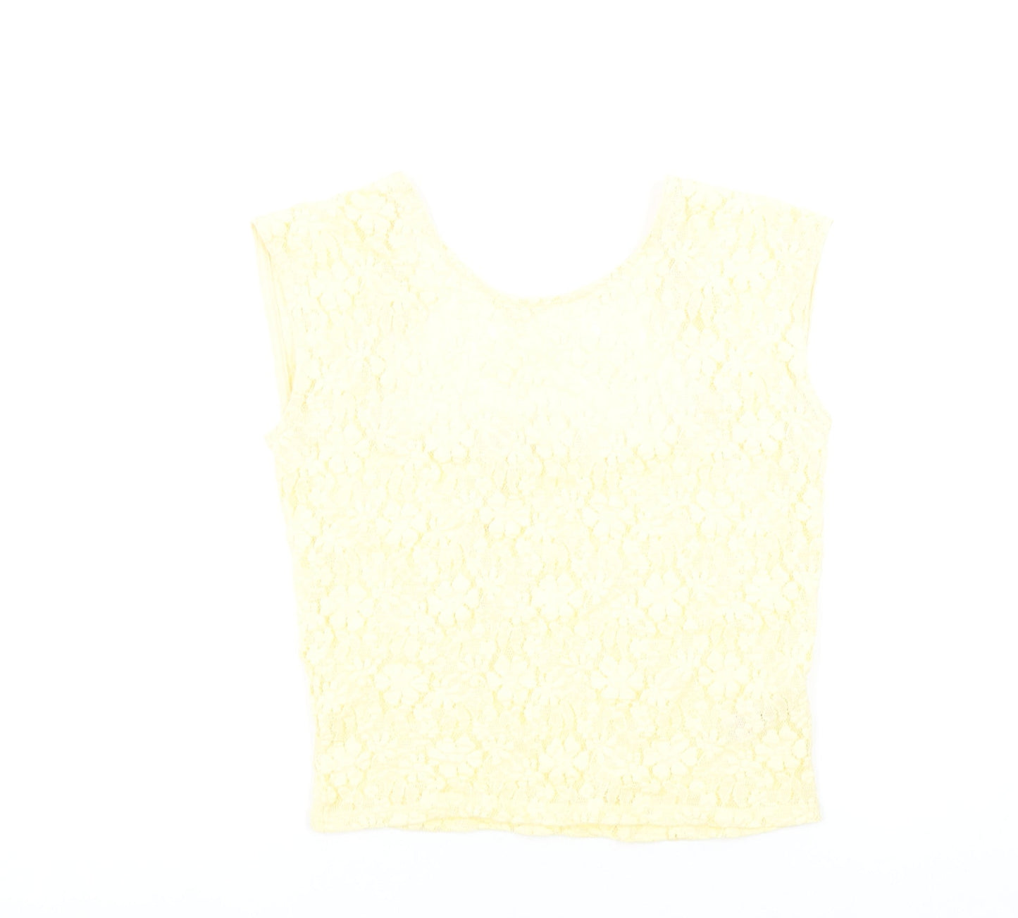 Womens UK Size 10 Savida Yellow Camisole Blouse