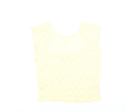 Womens UK Size 10 Savida Yellow Camisole Blouse