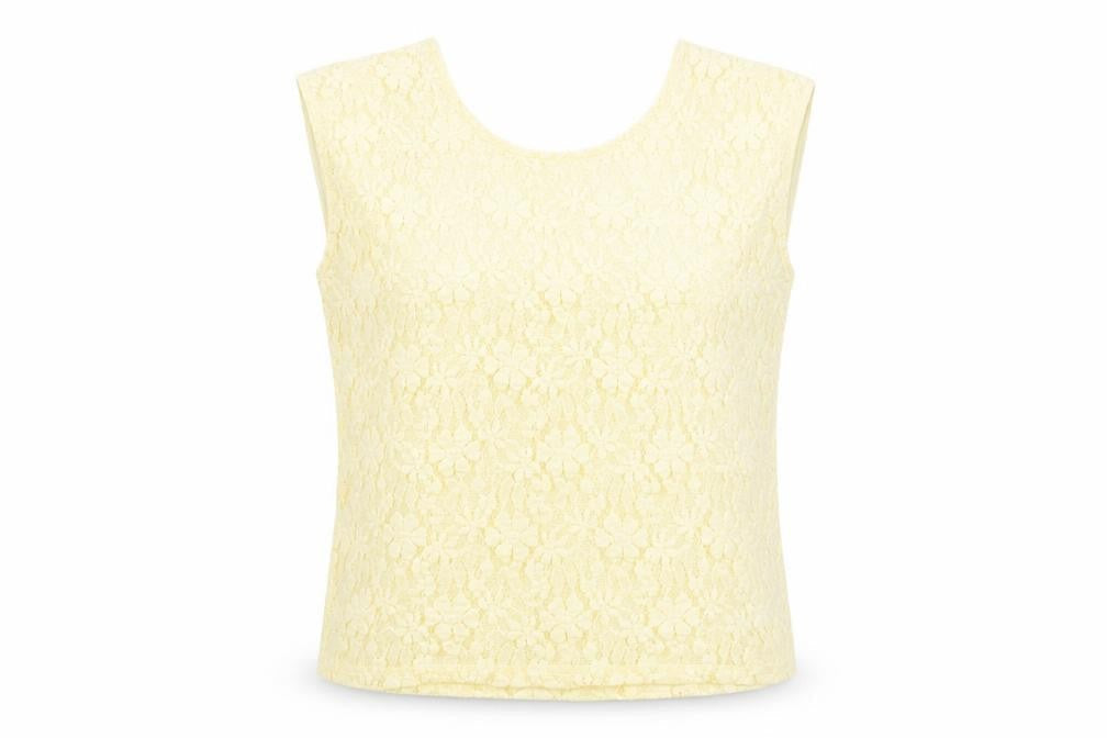 Womens UK Size 10 Savida Yellow Camisole Blouse
