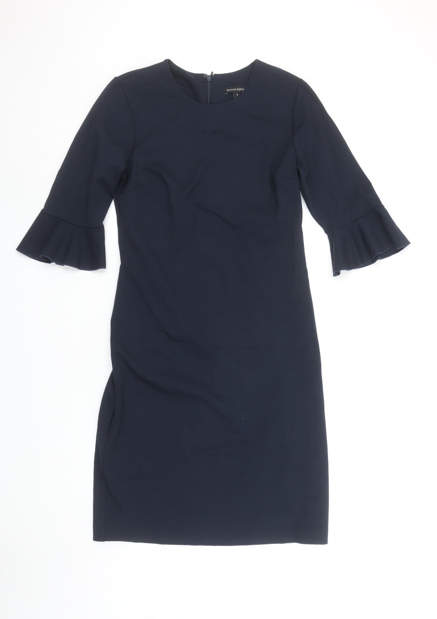 Banana Republic Women Blue Size 8 Sheath Knee Length Work Dress