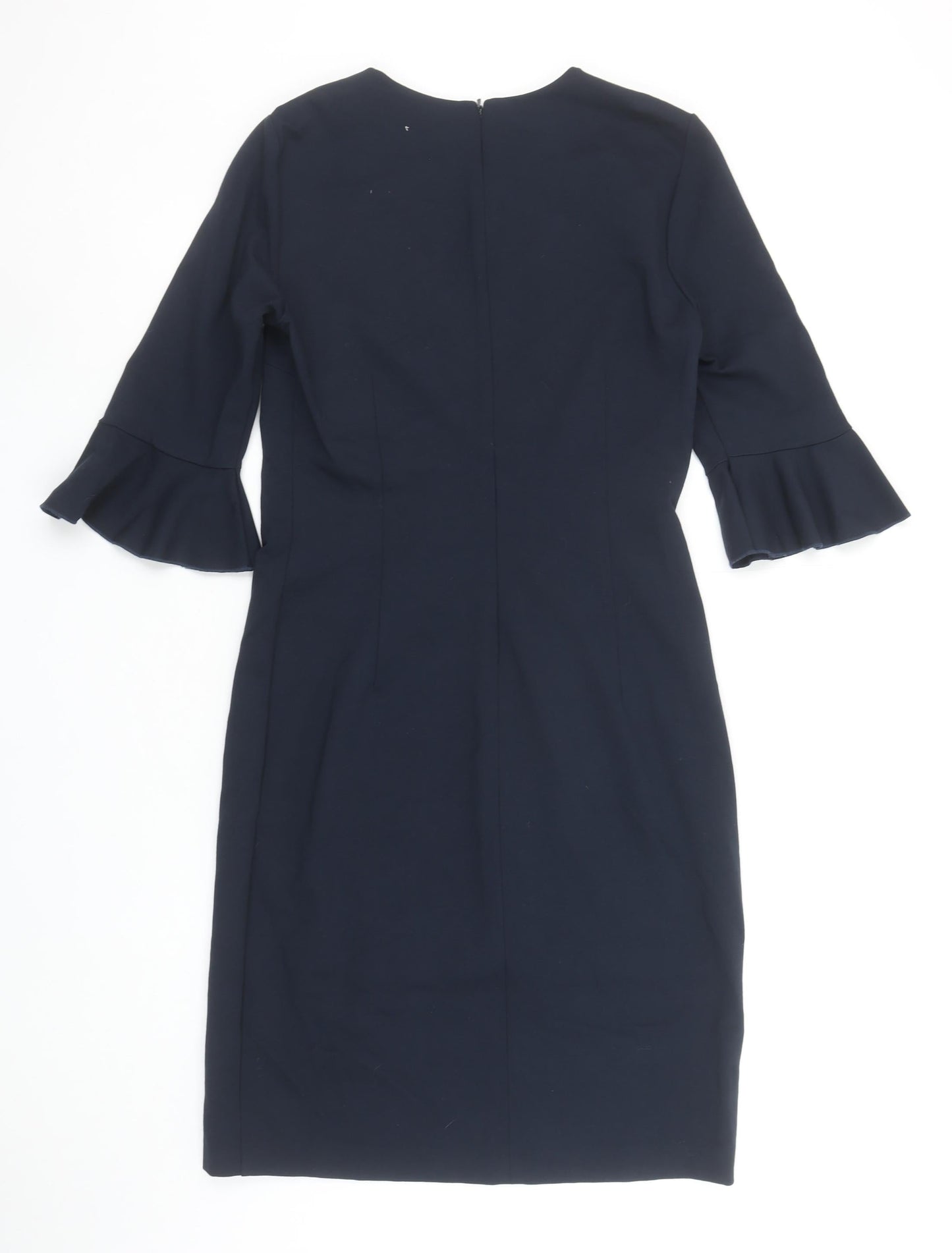 Banana Republic Women Blue Size 8 Sheath Knee Length Work Dress