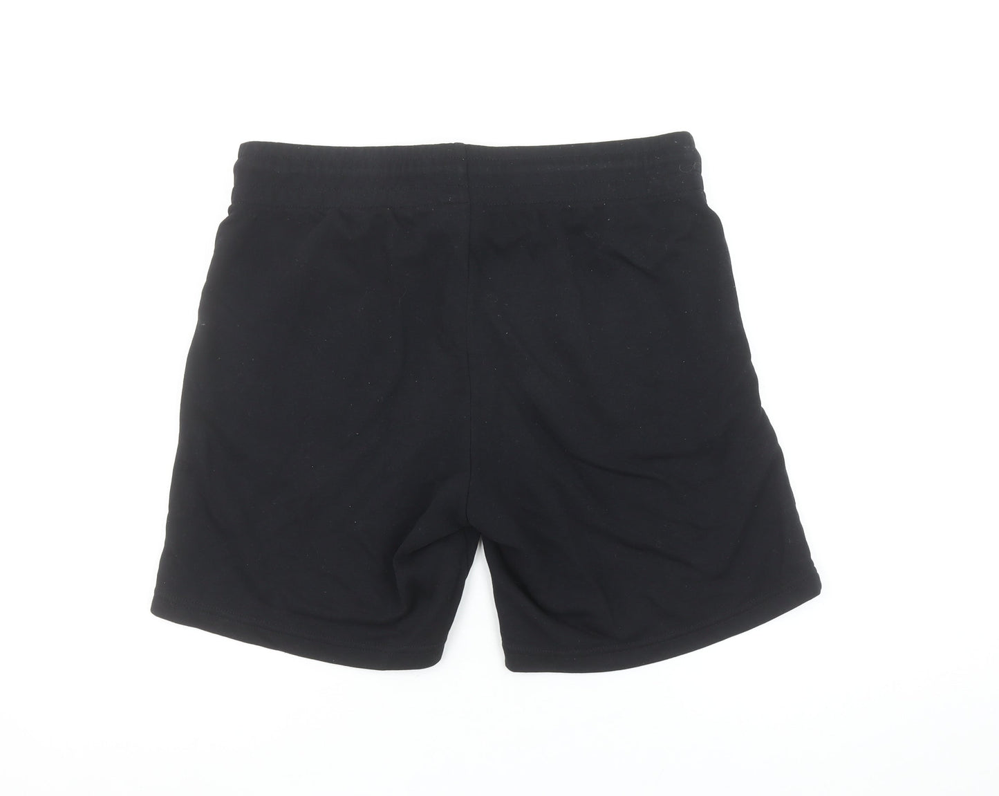 Jack & Jones Mens Black Sweat Shorts M Casual Drawstring Logo