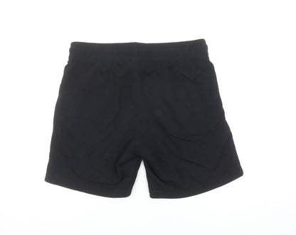 Jack & Jones Mens Black Sweat Shorts M Casual Drawstring Logo