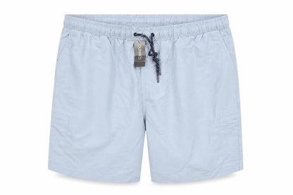 Front view of Dunnes men’s blue 2xl swim shorts elastic waist lined quick dry