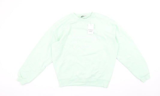 Womens UK Size 10 Catwalk Junkie Green Pullover Sweatshirt