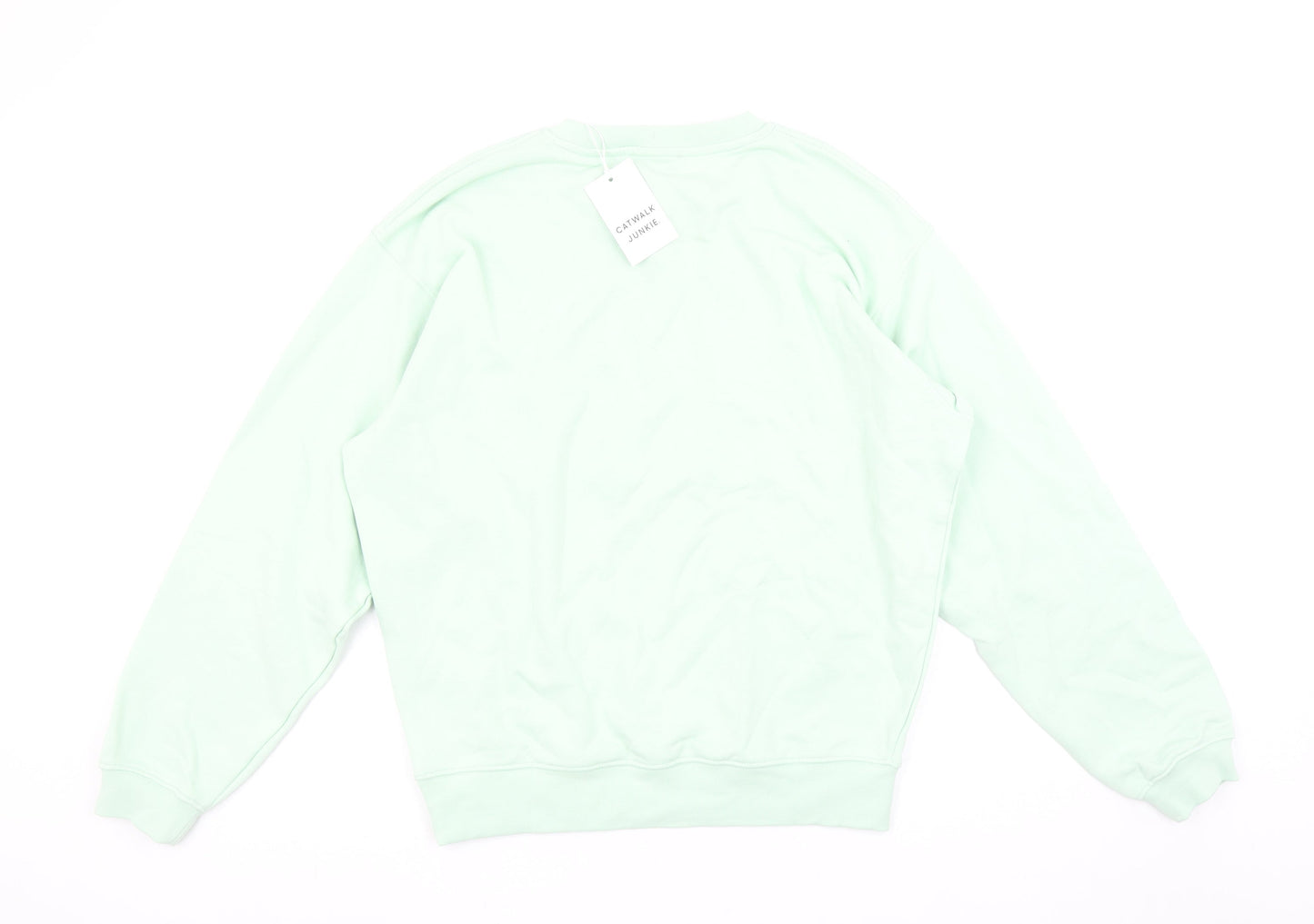 Womens UK Size 10 Catwalk Junkie Green Pullover Sweatshirt