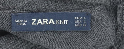 Womens UK Size 14 Zara Grey Pullover Jumper