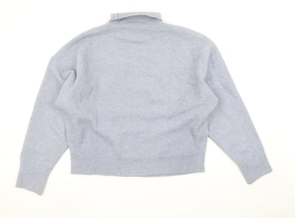 Womens UK Size L Zara Grey Pullover Jumper