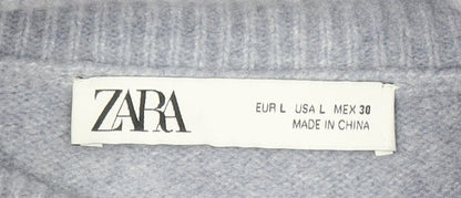 Womens UK Size L Zara Grey Pullover Jumper