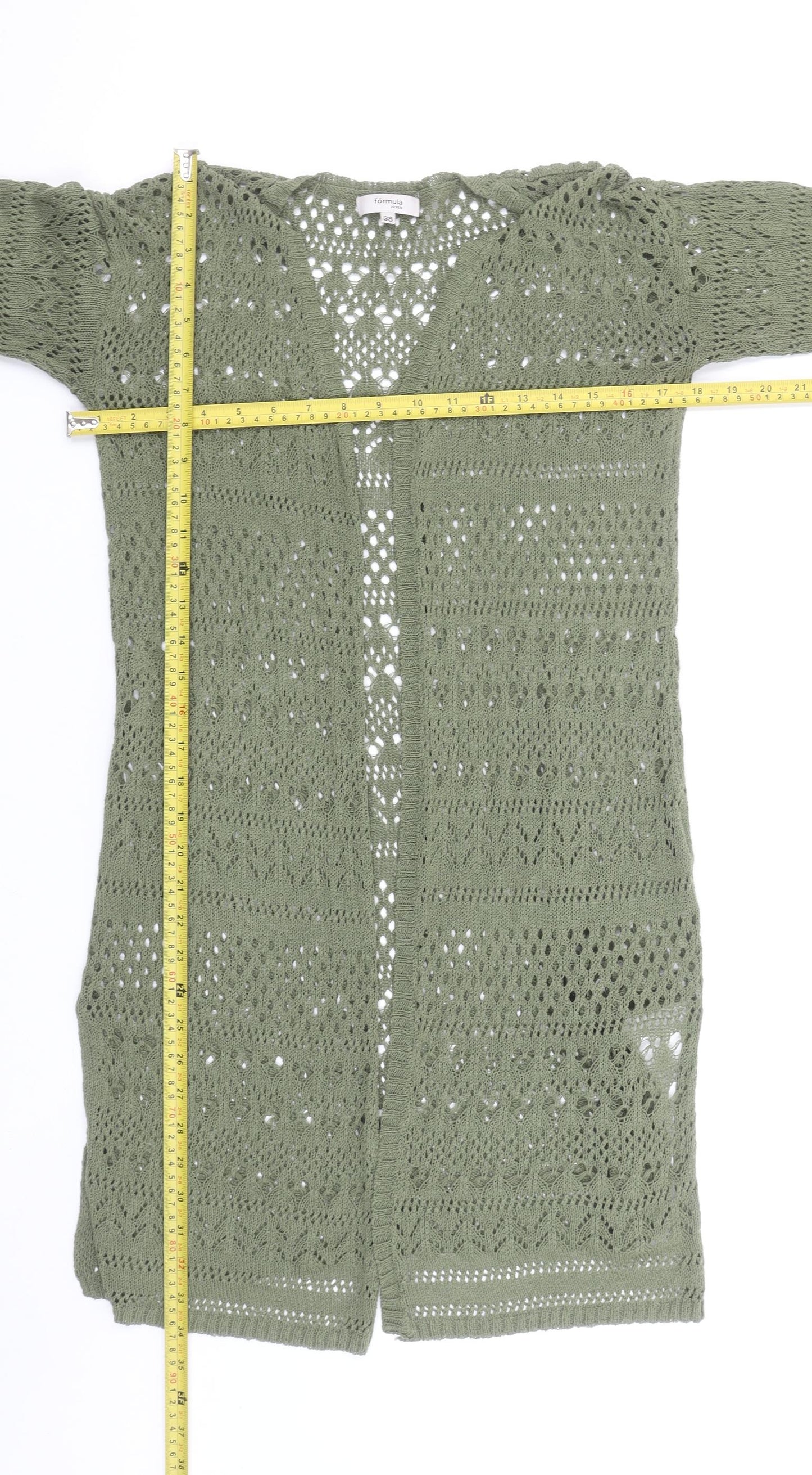 Womens UK Size 10 Fórmula Joven Green Cardigan Jumper