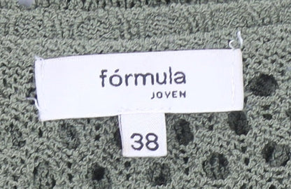 Womens UK Size 10 Fórmula Joven Green Cardigan Jumper