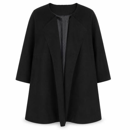 Womens UK Size 12 H&M Black Overcoat