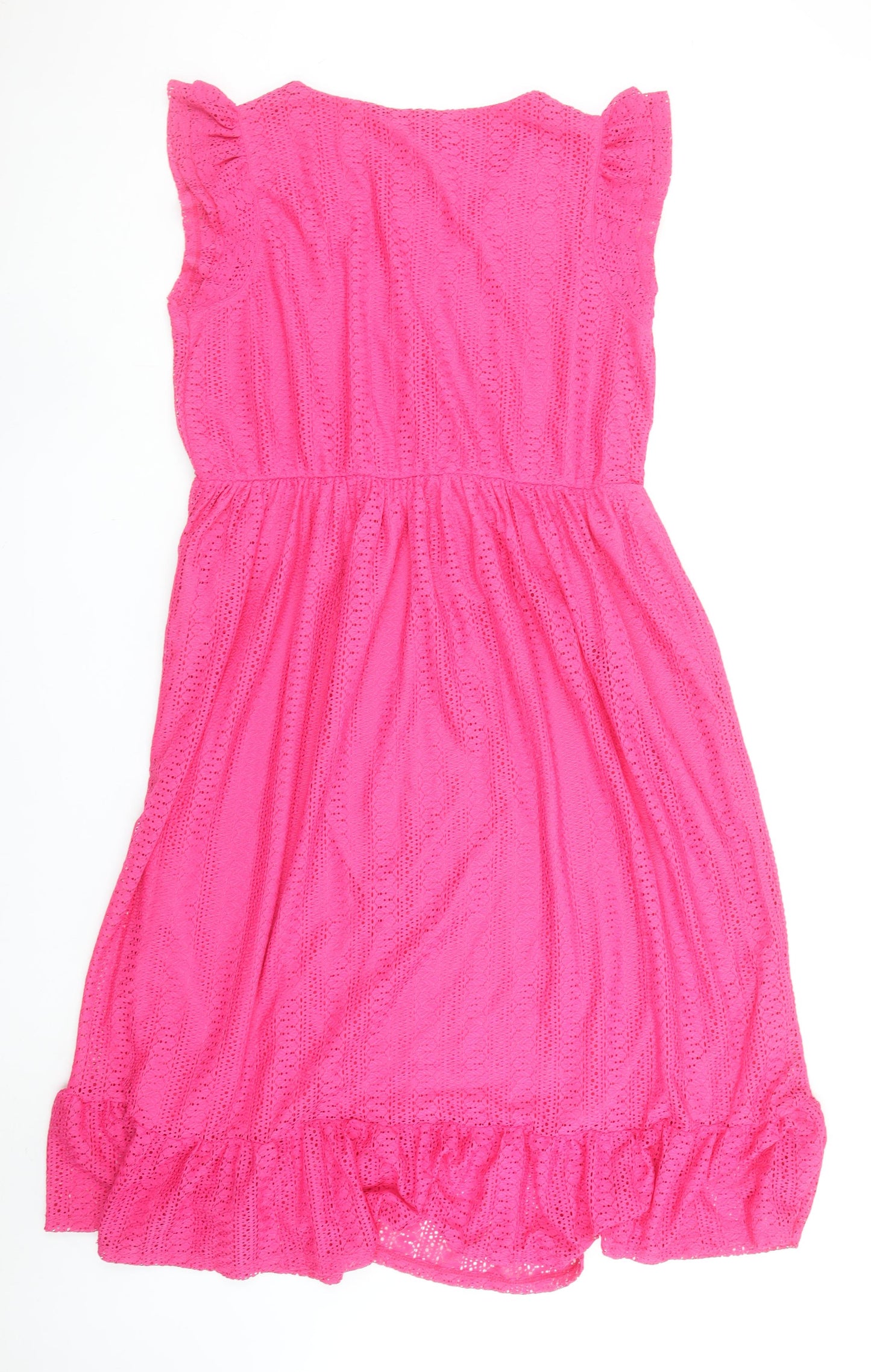 Dunnes Stores Women’s Pink A-Line Sleeveless Knee Length Dress Size 16-18