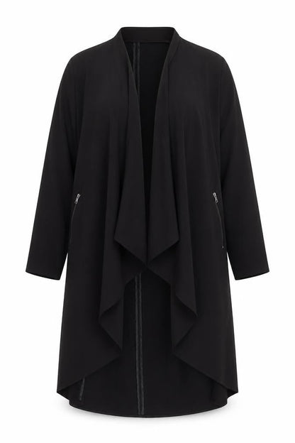 Womens UK Size 12 H&M Black Trench Coat