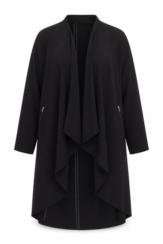 Womens UK Size 12 H&M Black Trench Coat