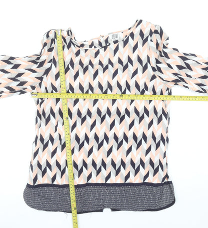 Womens UK Size S SAINT TROPEZ Multicoloured Tunic Blouse