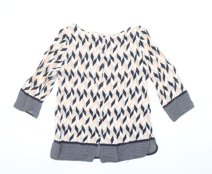 Womens UK Size S SAINT TROPEZ Multicoloured Tunic Blouse