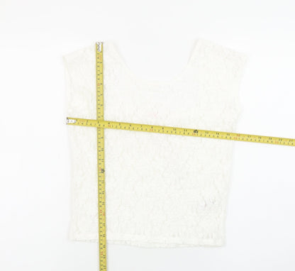 Womens UK Size 10 Savida Ivory Camisole Blouse