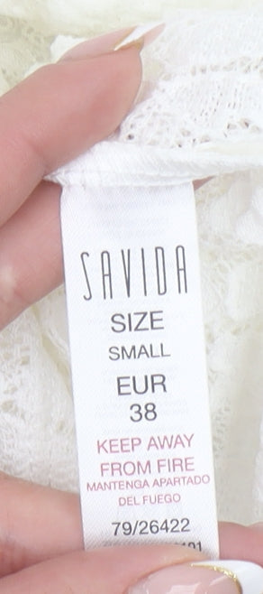 Womens UK Size 10 Savida Ivory Camisole Blouse