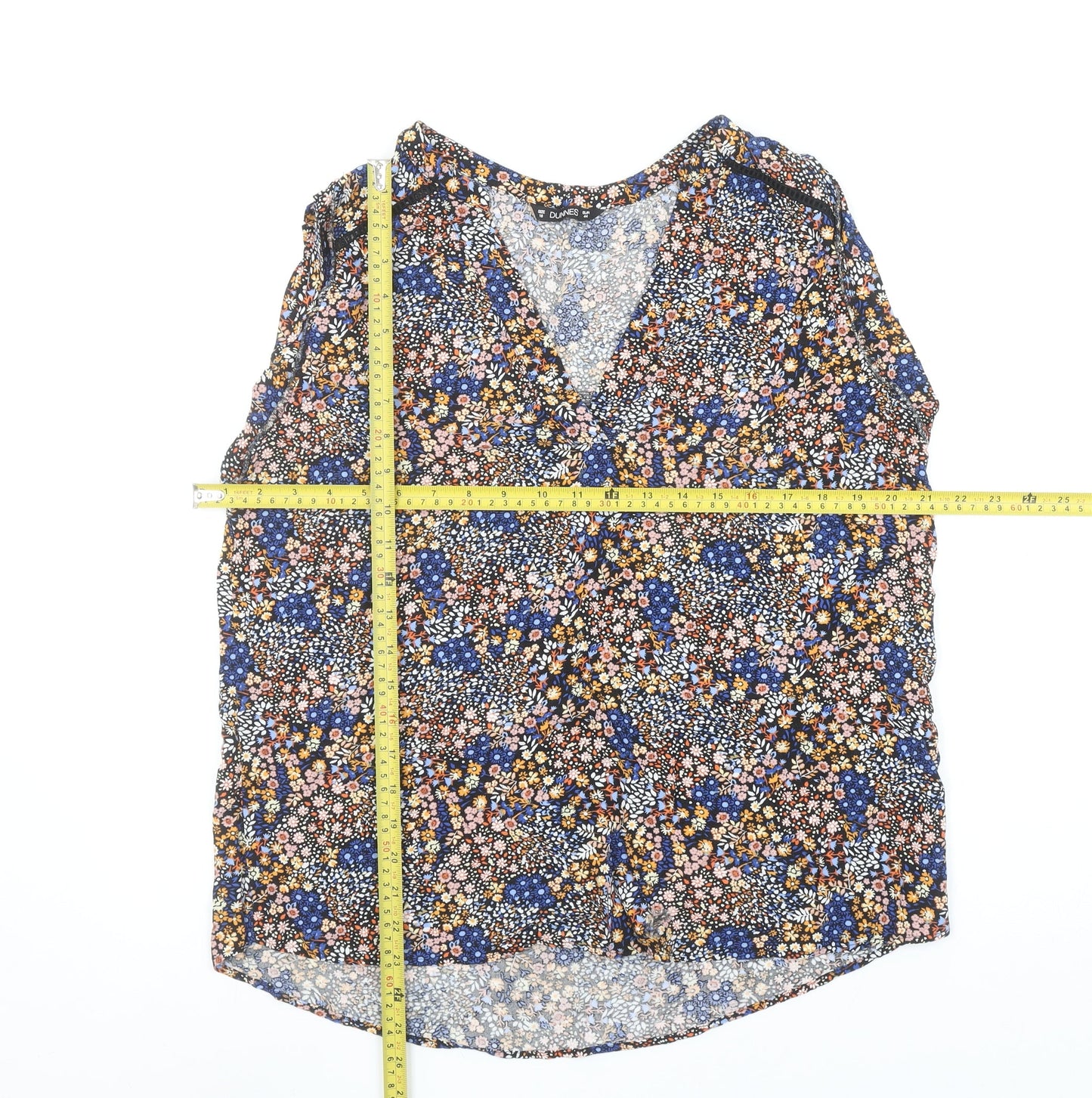 Womens UK Size 16 Dunnes Multicoloured Tunic Blouse