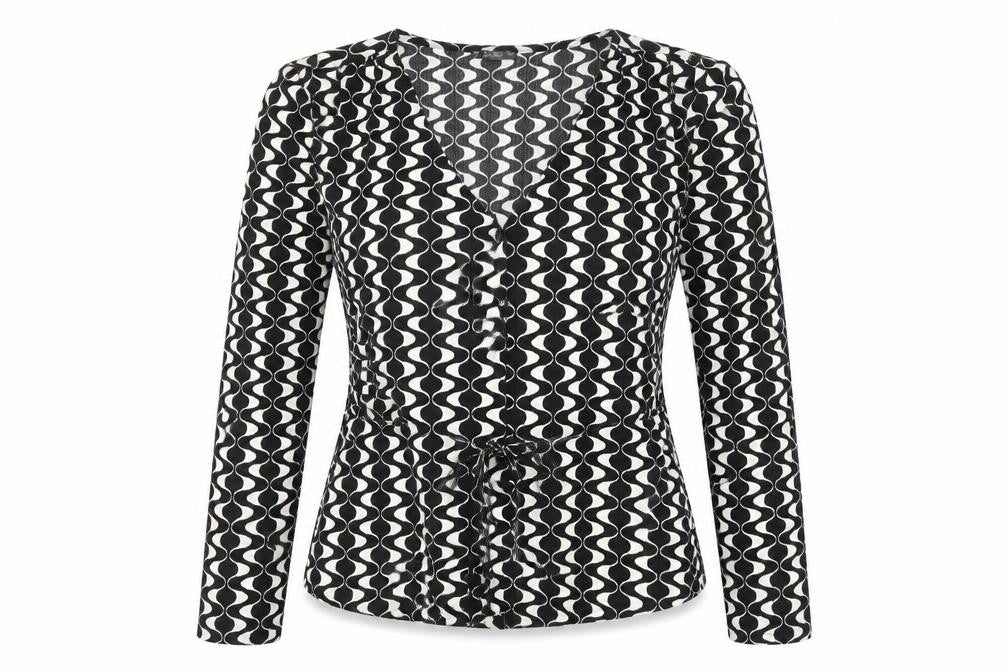 Womens UK Size L Dunnes Stores Black Wrap Blouse