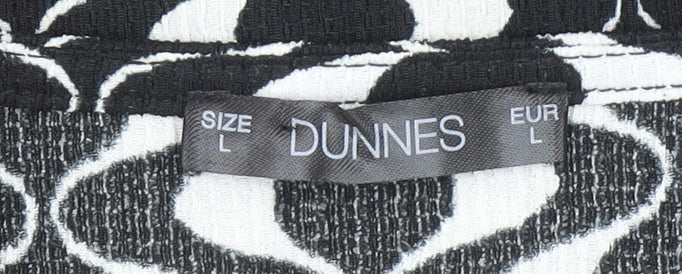 Womens UK Size L Dunnes Stores Black Wrap Blouse