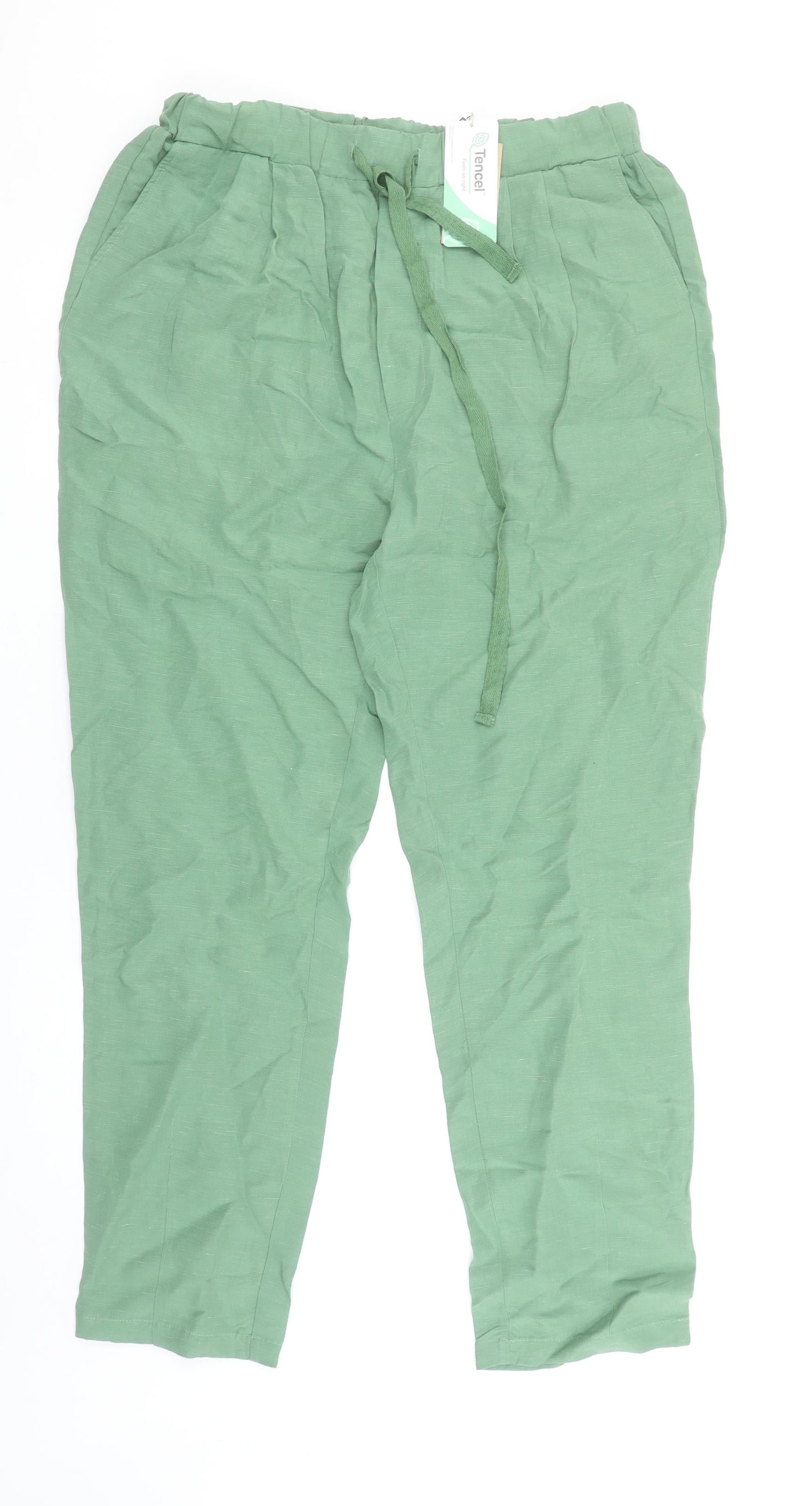 Womens UK Size M Gallery Relaxed Fit CasualTravel Green Trousers