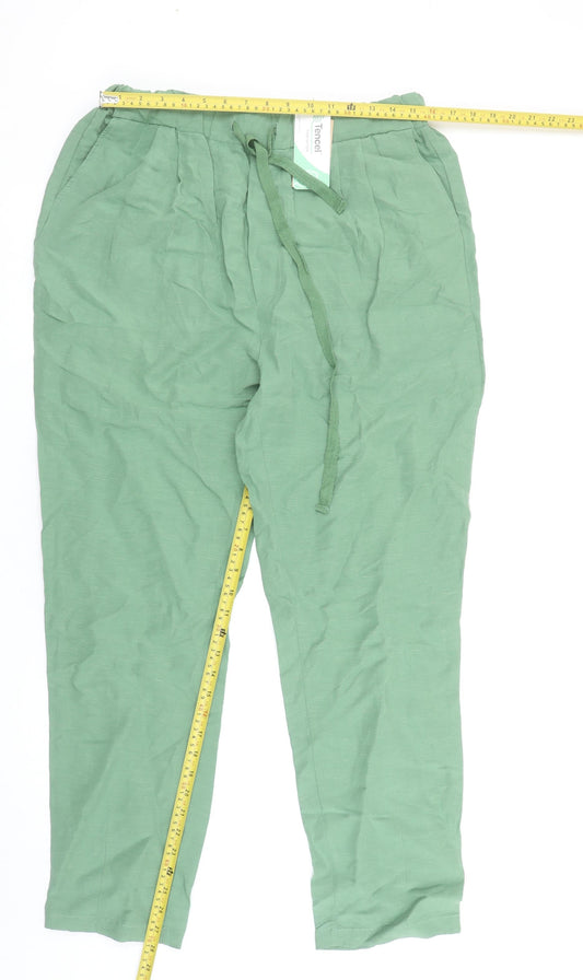 Womens UK Size M Gallery Relaxed Fit CasualTravel Green Trousers
