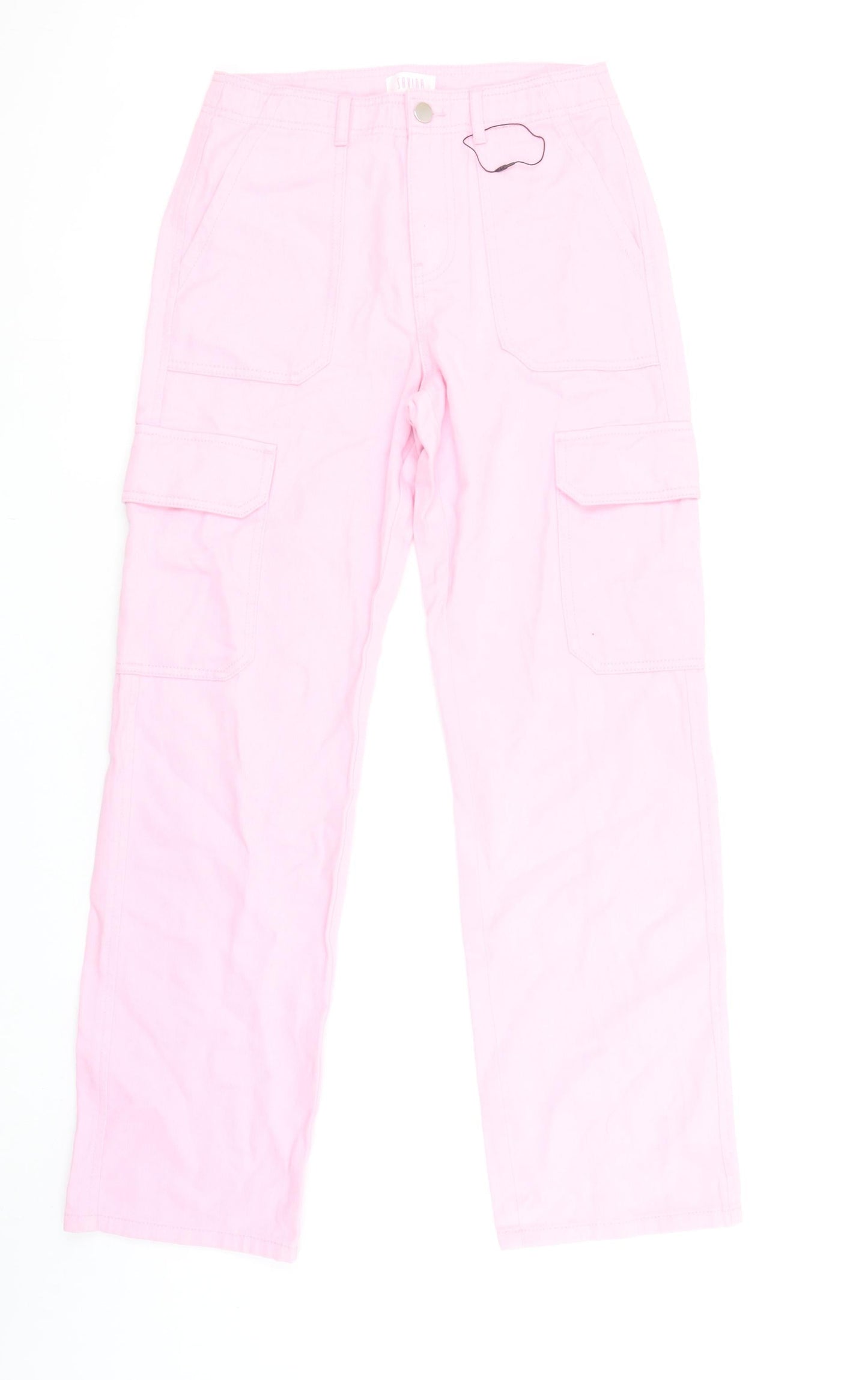 Womens UK Size 8 Savida Regular Fit Cargo Pink Jeans