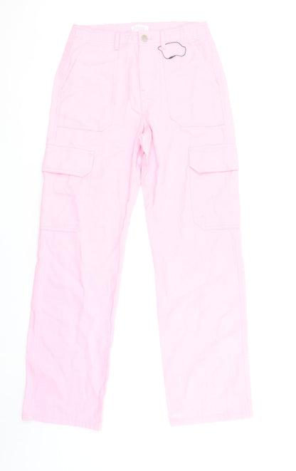 Womens UK Size 8 Savida Regular Fit Cargo Pink Jeans