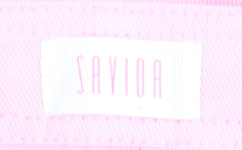Womens UK Size 8 Savida Regular Fit Cargo Pink Jeans