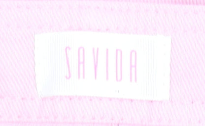 Womens UK Size 8 Savida Regular Fit Cargo Pink Jeans