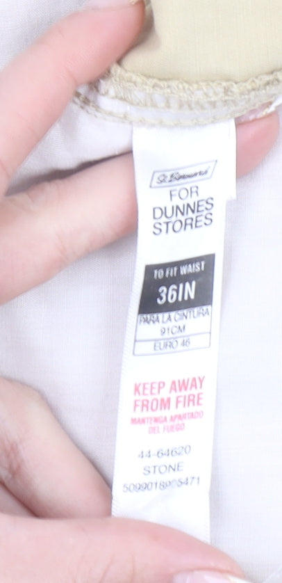 Dunnes Stores Men's Beige Cargo Shorts 36in Cotton Casual