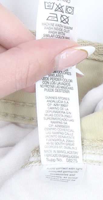 Dunnes Stores Men's Beige Cargo Shorts 36in Cotton Casual