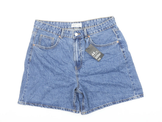 Primark Women Blue Denim Co High Waist Denim Shorts Size 16