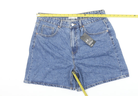 Primark Women Blue Denim Co High Waist Denim Shorts Size 16