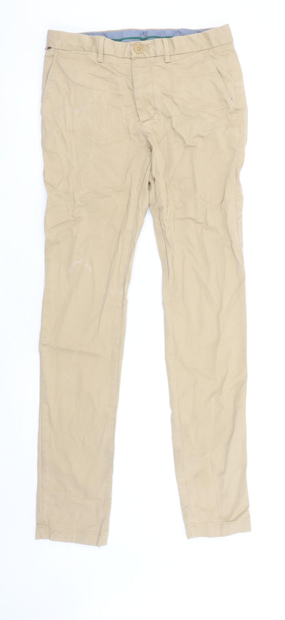 Tommy Hilfiger Men's Beige Slim Fit Chino Trousers 30x34