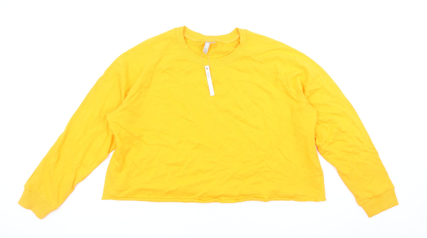 Womens UK Size 16 ASOS Yellow Pullover Sweatshirt