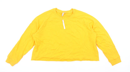 Womens UK Size 16 ASOS Yellow Pullover Sweatshirt