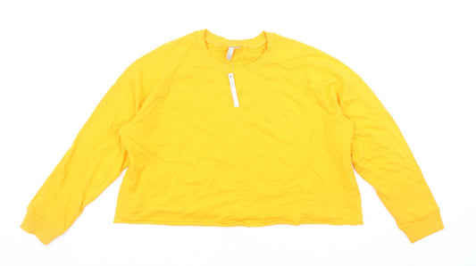 Womens UK Size 16 ASOS Yellow Pullover Sweatshirt