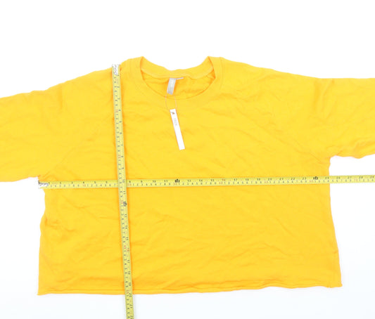 Womens UK Size 16 ASOS Yellow Pullover Sweatshirt
