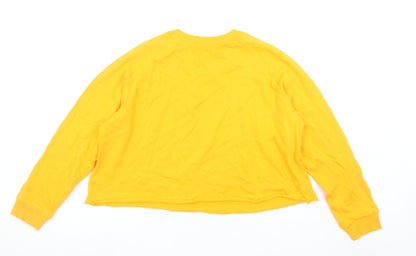 Womens UK Size 16 ASOS Yellow Pullover Sweatshirt